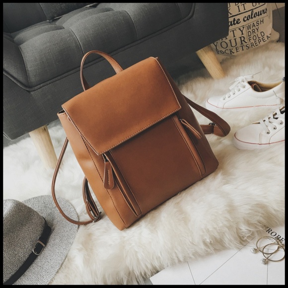 zenleather Handbags - Brand new cognac backpack.